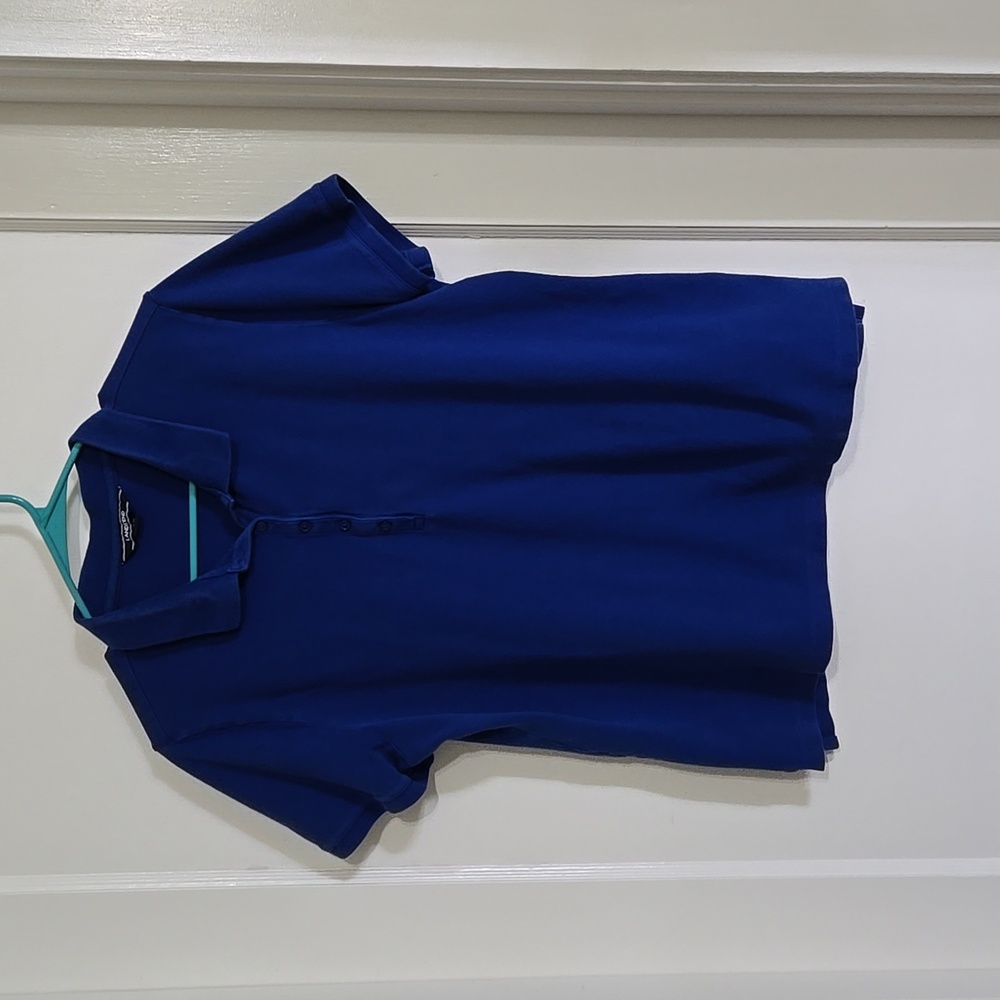 Land's End Blue Mesh Polo Shirt